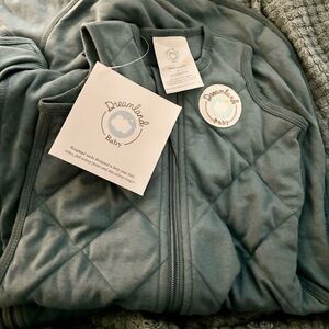 Dreamland - 2 Dream Weighted Sleep Sack - Baby Blue Quilted Bodysuit - SZ SM & M
